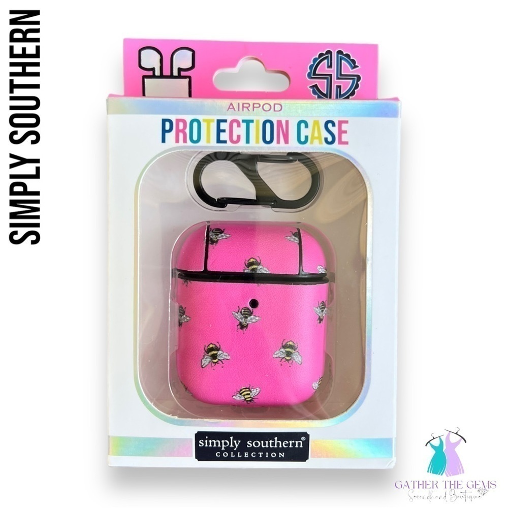 SIMPLY Southern Pink Honeybee Print AirPod Case
